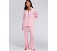 Boux Avenue Satin Wide Leg Pyjama Bottoms Light Pink
