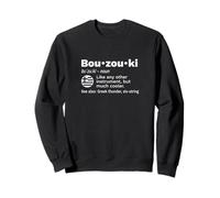 Bouzouki Hellas Lute Rembetiko Encyclopedia Definition Sweatshirt