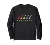 Bouzouki Instrument Hellas Retro Vintage Long Sleeve T-Shirt
