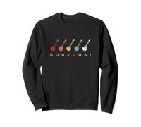 Bouzouki Instrument Hellas Retro Vintage Sweatshirt