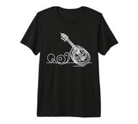 Bouzouki Line Art Design Greek Musical Instrument Premium T-Shirt