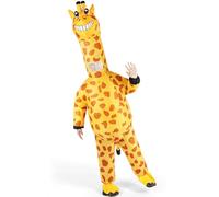 Boveco Halloween Giraffe Inflatable Costume Adult Blow up Fancy Dress Costumes Full Body Animal Suit for Cosplay Party