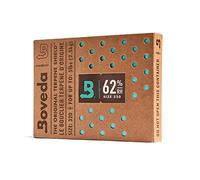 Boveda 62% Two-Way Humidity Control Pack For Storing 5 lb - Size 320 - Single - Moisture Absorber for Storage Containers - Humidifier Pack - Individually Wrapped Hydration Packet