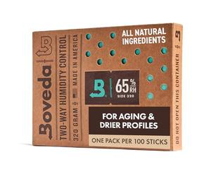 Boveda 65% Two-Way Humidity Control Pack For Aging & Long-Term Storage in Large Plastic & Wood Boxes - Size 320 - Single - Moisture Absorber - Humidifier Pack - Individually Wrapped Hydration Packet
