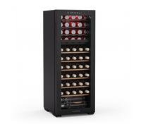 Wine Cooler Drinks Fridge 2 Zone Refrigerator Bar Chiller 55 Bottles LED Touch [EEK: G]