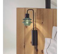 Bover LED wall light Drop A/02, green, glass, 2,700 K