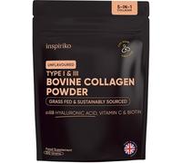 Bovine Collagen Powder for Women - Science-Backed Peptan Collagen Supplement for Women with Hyaluronic Acid, Biotin & Vitamin C for Skin, Hair & Nails - 50 Servings - Made in UK by Inspiriko
