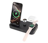 BOVIPO 4 in 1 Fast Charging Case for Oura Ring Gen 4 Charger, Wireless Charger for iPhone17/16/15/14/13/12, Apple Watch, AirPods, Samsung Galaxy S25/S24/S23/S22/S21, Galaxy Watch Buds (Size 10)