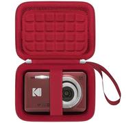 BOVKE Camera Case for KODAK PIXPRO FZ55 / FZ45 16MP Digital Camera, Small Travel Bag Compact Storage Cameras Holder with Mesh Pocket for Batteries USB Cable AC Adapter SD Card Readers, Red