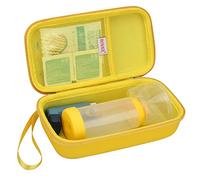 BOVKE Carry Case for EasyChamber Anti-Static Spacer Device/Asthma Inhaler, Inhaler Spacer, Compatible Adult Mask and Kids Mask, Inhaler Chamber, Yellow (Case Only)