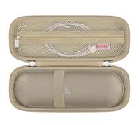 BOVKE Carrying Case Compatible with Beats Pill (2024 release) - Portable Bluetooth Speaker, Beats Pill Wireless Speaker Holder Bag with Extra Mesh Pocket for Charging Cables, Champagne Gold