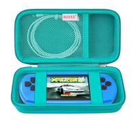 BOVKE Carrying Case Compatible with Beijue 16 Bit Handheld Games for Adults, Beijue Classic Retro Video Games Holder with Mesh Pocket for Charging Cable, Turquoise