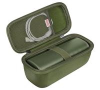 BOVKE Carrying Case Compatible with Sonos Roam 2 Portable Waterproof Bluetooth Wireless Speaker, Roam 2 Bluetooth Speaker Holder with Mesh Pocket for Charging Cables Accessories, Green