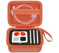 BOVKE Carrying Case Compatible with Yoto Mini Kids Audio & Music Player, Storage Holder Bag for Children’s Speaker Plays Audiobook Cards Radio, Extra Space for Charging Cables, Cards, Orange