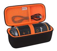 BOVKE Carrying Case for Bushnell Wingman Golf GPS Bluetooth Speaker, Extra Mesh Pocket for Charging Cords and Accessories, Black