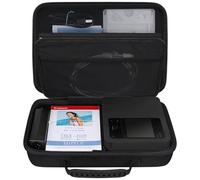 BOVKE Carrying Case for Canon SELPHY CP1500 Compact Photo Printer, Portable Bluetooth Instant Print Camera Storage Holder Bag with Mesh Pocket for Canon Color Ink/Paper Set, Cables Accessories, Black