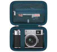 BOVKE Carrying Case for Fujifilm X100VI / X100V / X-E5 Digital Camera, Extra Mesh Pocket for Fuji Camera Accessories Charging Cables, Blue