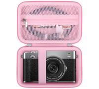 BOVKE Carrying Case for Fujifilm X100VI/ X100V/ X100F/ X100S/ X-E5 Digital Camera, Extra Mesh Pocket for Batteries, SD Card, Charging Cables and Other Accessories, Pink (Case Only)