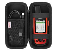 BOVKE Carrying Case for Garmin GPSMAP 64sx/66i/67/67i/66sr/66s/65s/78sc, Garmin inReach Explorer+ Hiking Handheld GPS and Satellite Communicator, Mesh Bag fit USB Cable and Accessories, Black+Black