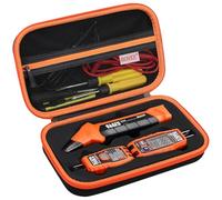 BOVKE Carrying Case for Klein Tools ET310 AC Circuit Breaker Finder Electric Tester & 80041 Outlet Repair Tool Kit & RT250 GFCI Outlet Tester with Supplies, Electrical Tools Storage Bag Holder, Black