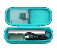 BOVKE Carrying Case for Nesugar Fashion Portable Handheld Garment Clothes Steamer, Light Mini Steam Iron Storage Holder with Mesh Pocket for Accessories, Turquoise