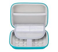 BOVKE Carrying Case for R36S/R36MAX/R36PRO/RG36 PRO/RG353V Retro Handheld Games Console, Portable Game Console/Retro Games Consoles Storage Bag, Mesh Pocket for Charging Cable, Turquoise (Case Only)