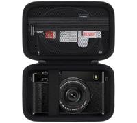BOVKE Hard Case for Fujifilm X100VI/ X100V/ X100F/ X100S/ X-E5 Digital Camera, Digital Camera Storage Holder Travel Case with Extra Mesh Pocket for Batteries, SD Card, USB Cables, Black (Case Only)