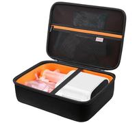 BOVKE Hard Case for Smart Nebulizer for Breathing Problems, Desktop Inhaler Nebulizer for Home Use, Storage Bag for Digital Asthma Nebulizer Machine for Adults and Kids, Space for Masks, Cables, Black