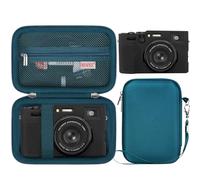 BOVKE Hard Case + Silicone Cover for Fujifilm X100VI Digital Camera, X100VI Protective Storage Bag Carrying Case with Soft Cover Sleeve Rubber Bundle Kit for Fuji X100VI, Blue