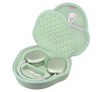 BOVKE Hard Case with Sleep Mode for Apple AirPods Max 2 / AirPods Max Wireless Over-Ear Headphones, AirPods Max 2 / Max Portable Smart Travel Holder, Mesh Pocket for Headphones Accessories, Green