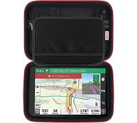 BOVKE Hard GPS Case for 10-inch Garmin Dezl OTR1000/OTR1010/RV1090, Mesh Pocket for Car Charger and USB Cables, Black