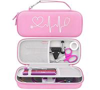 BOVKE Hard Stethoscope Case for 3M Littmann Classic III Monitoring, Lightweight II S.E, MDF Acoustica Deluxe Lightweight Dual Head Stethoscopes, Extra Room for Medical Accessories, Pink