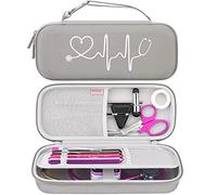 BOVKE Hard Stethoscope Case for 3M Littmann Classic III Monitoring, Lightweight II S.E, MDF Acoustica Deluxe Lightweight Dual Head Stethoscopes, Extra Room for Medical Accessories, Gray