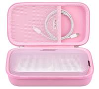 BOVKE Hard Travel Speaker Case for Bose New SoundLink Flex Speaker (2nd Gen) / Bose SoundLink Flex Bluetooth Portable Speaker, Extra Mesh Pocket for Bose Speaker Charger, Charging Cables, Pink