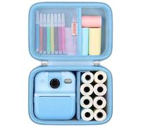 BOVKE Kids Instant Print Camera Case for HiMont for Gofunly for Hangrui for UIONVO for GREENKINDER for MYSTILUCK for TIATUA Kids Instant Cameras, Christmas Birthday Gifts for Girls Boys, Blue