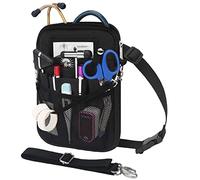 BOVKE Nurse Fanny Pack with Medical Gear Pockets, Tape Holder, Medical Bag Nurse Waist Pouch Organizer with Utility Storage for Stethoscopes, Bandage Scissors and Other Emergency Supplies, Black