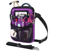 BOVKE Nurse Fanny Pack with Medical Gear Pockets, Tape Holder, Medical Bag Nurse Waist Pouch Organizer with Utility Storage for Stethoscopes, Bandage Scissors and Other Emergency Supplies, Purple
