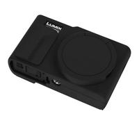 BOVKE Silicone Camera Case for Panasonic ZS99 Point and Shoot Compact Travel Digital Camera, Lumix ZS99 TZ99 Soft Skin Cover Camera Rubber Sleeve with Removable Lens Cover, Black