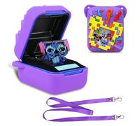 BOVKE Silicone Cover Case for Bitzee Disney Interactive Toy with 30 Characters Inside, Protective Skin Sleeve for Virtual Electronic Pets, Purple