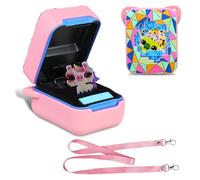 BOVKE Silicone Cover Case for Bitzee Magicals Interactive Toy with 20 Characters Inside, Bitzee Magicals Digital Pet Protective Skin Sleeve for Bitzee Virtual Electronic Pets Kids Toys, Pink