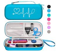 BOVKE Stethoscope Case fits 3M Littmann Classic III Monitoring Stethoscope, Lightweight II S.E, MDF Acoustica, Cardiology IV Diagnostic Stethoscope Holder with Pocket for Nurse Accessories, Turquoise