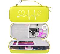 BOVKE Stethoscope Case for 3M Classic III Monitoring, Lightweight II S.E, Cardiology IV Diagnostic, MDF Acoustica Stethoscopes, Space for Nurse Essentials and Medical Supplies, Lemon Yellow