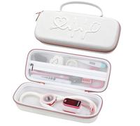 BOVKE Stethoscope Case, Portable Stethoscope Bag for 3M Littmann Classic III, Cardiology IV, Lightweight II S.E, MDF Stethoscopes, Carrying Storage Organizer for Nurse Essentials, White Rosegold