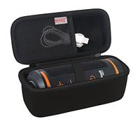 BOVKE Travel Case Compatible with Ultimate Ears Boom 4 Portable Waterproof Bluetooth Wireless Speaker, Boom 4 Holder with Mesh Pocket for Charging Cables, Black+Black