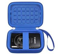BOVKE Travel Case for Canon PowerShot ELPH 360/ IXY 650/ IXUS 285/ Kodak Pixpro C1/ Sony DSC-W830 W800/ VAHOIALD/QIVORO/EJXHKNF Digital Camera, Mesh Pocket for Batteries, Cable, Blue (Case Only)