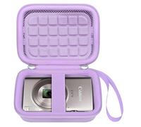 BOVKE Travel Case for Canon PowerShot ELPH 360/ IXY 650/ IXUS 285/ Kodak Pixpro C1/ Sony DSC-W830 W800/ VAHOIALD/QIVORO/EJXHKNF/Taichaeu Digital Camera, Mesh Pocket for Batteries, Purple(Case Only)