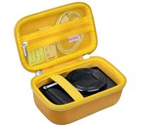 BOVKE Travel Case for Canon PowerShot SX740 HS Digital Camera, Storage Bag Holder for Canon SX730/ SX720/ SX620/ G7X Camera with Extra Pocket for Batteries, Cables, SD Cards, Yellow