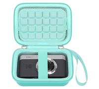 BOVKE Travel Case for PIXPRO C1 Friendly Zoom Digital Camera, PIXPRO C1 Compact Point and Shoot Camera Holder Bag with Mesh Pocket for Adapter and Cables, Green