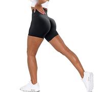 Bovldemt Scrunch Seamless Workout Shorts Women High Waisted Running Biker Shorts Athletic Gym Butt Lifting Yoga Shorts(M, Black)