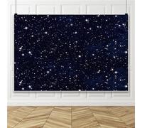 Bovlleetd 10x6.5ft Night Sky Glitter Stars Backdrop Vinyl Night Galaxy Starry Background Birthday Party Decor Banner for Newborn Baby Shower Banner Photo Studio Booth